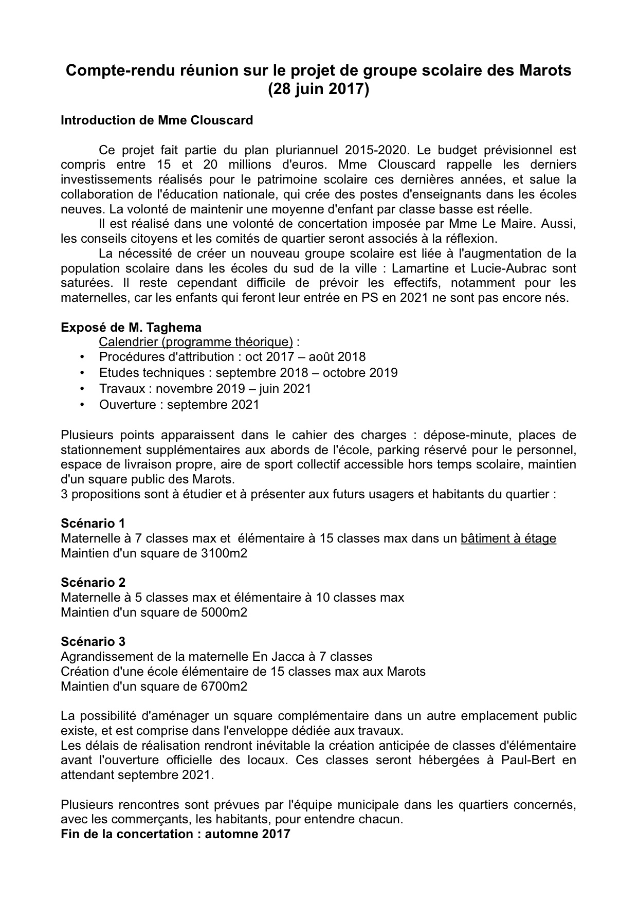 projet rencontre des habitants